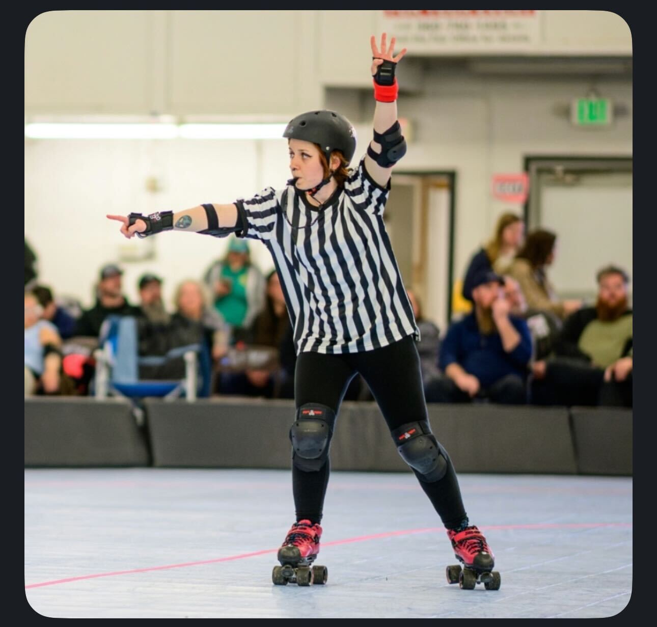 Skater Bushwacker from South Sound Roller Derby