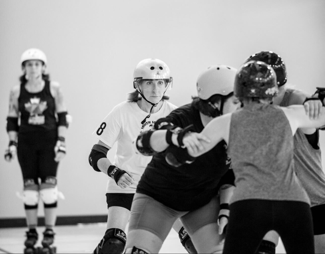 Peach Clobber from South Sound Roller Derby